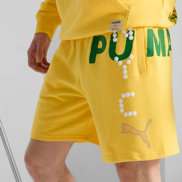 Wardrobe Essentials Bright Lights NYC Flagship Men's 7" Shorts, Sunny Yellow, extralarge